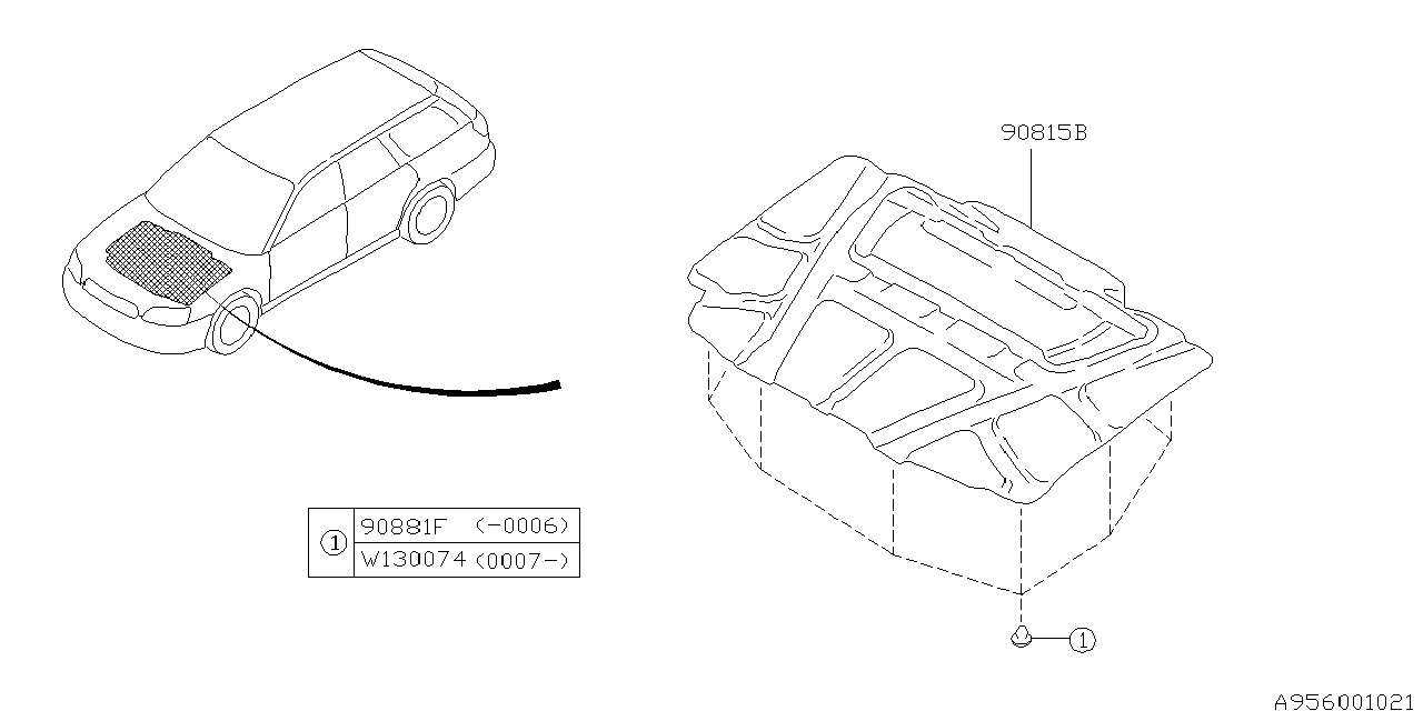 HOOD INSULATOR Diagram