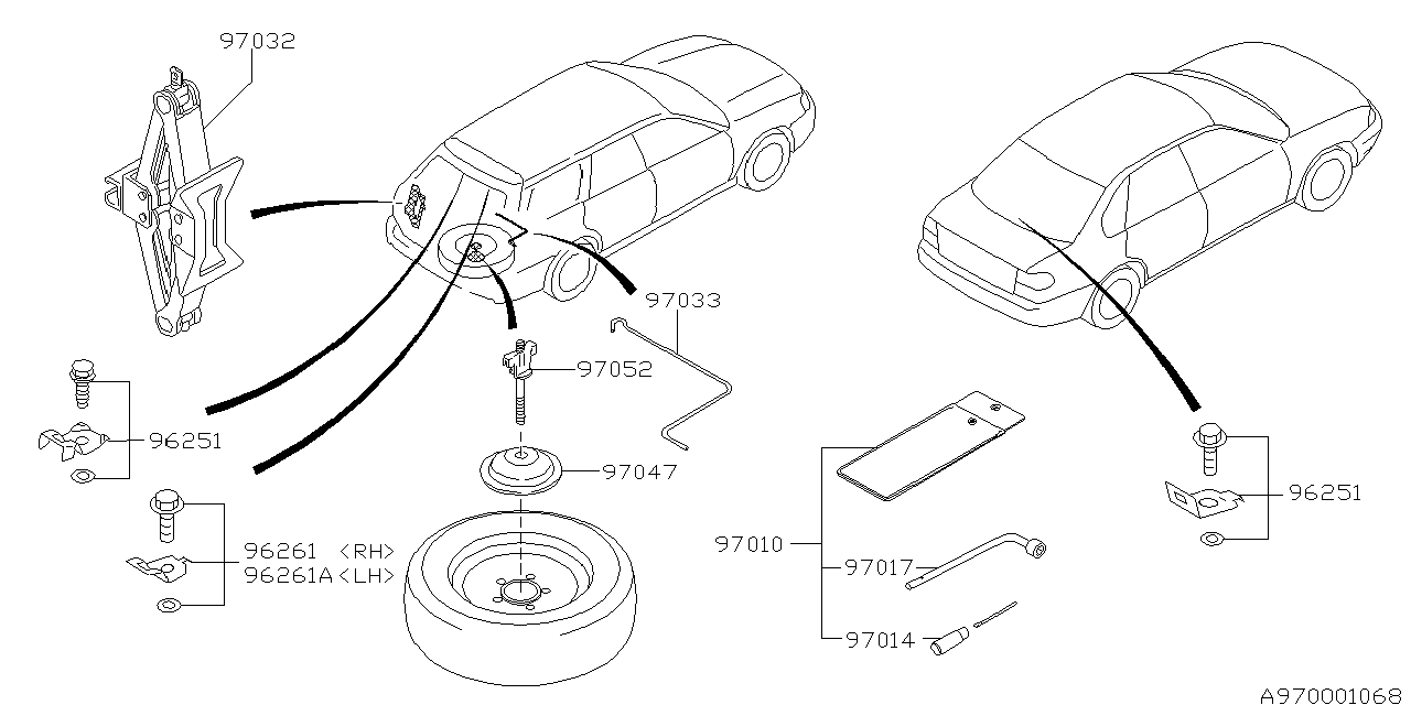 Diagram TOOL KIT & JACK for your 2025 Subaru BRZ   