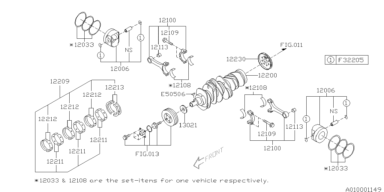 Diagram PISTON & CRANKSHAFT for your Volkswagen