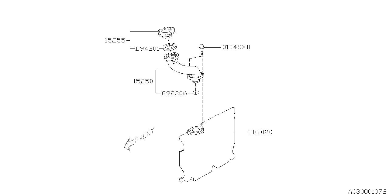 Diagram OIL FILLER DUCT for your 2006 Subaru Legacy  Sedan 