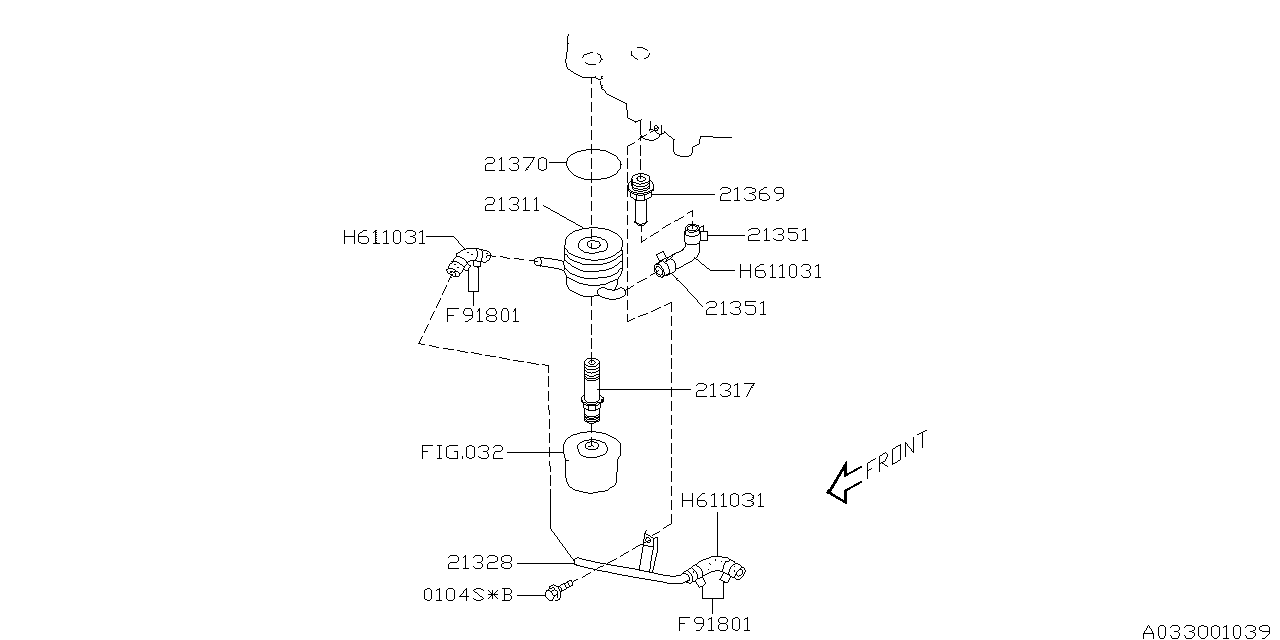 Diagram OIL COOLER (ENGINE) for your 2005 Subaru Legacy   