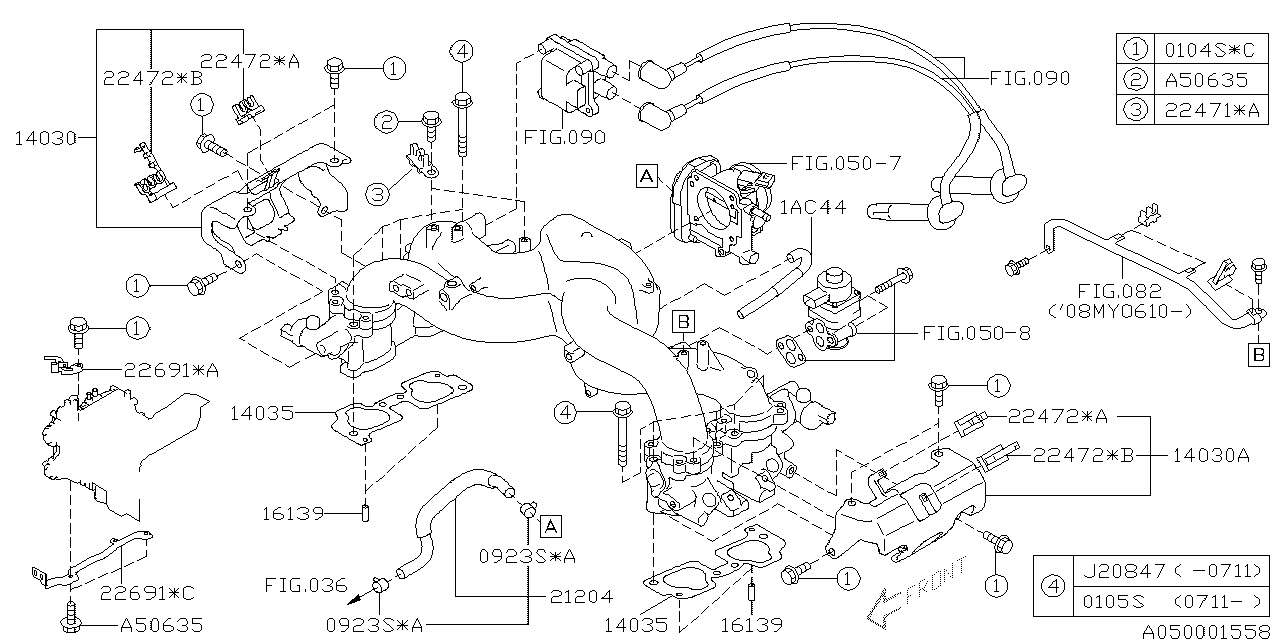 Diagram INTAKE MANIFOLD for your Volkswagen