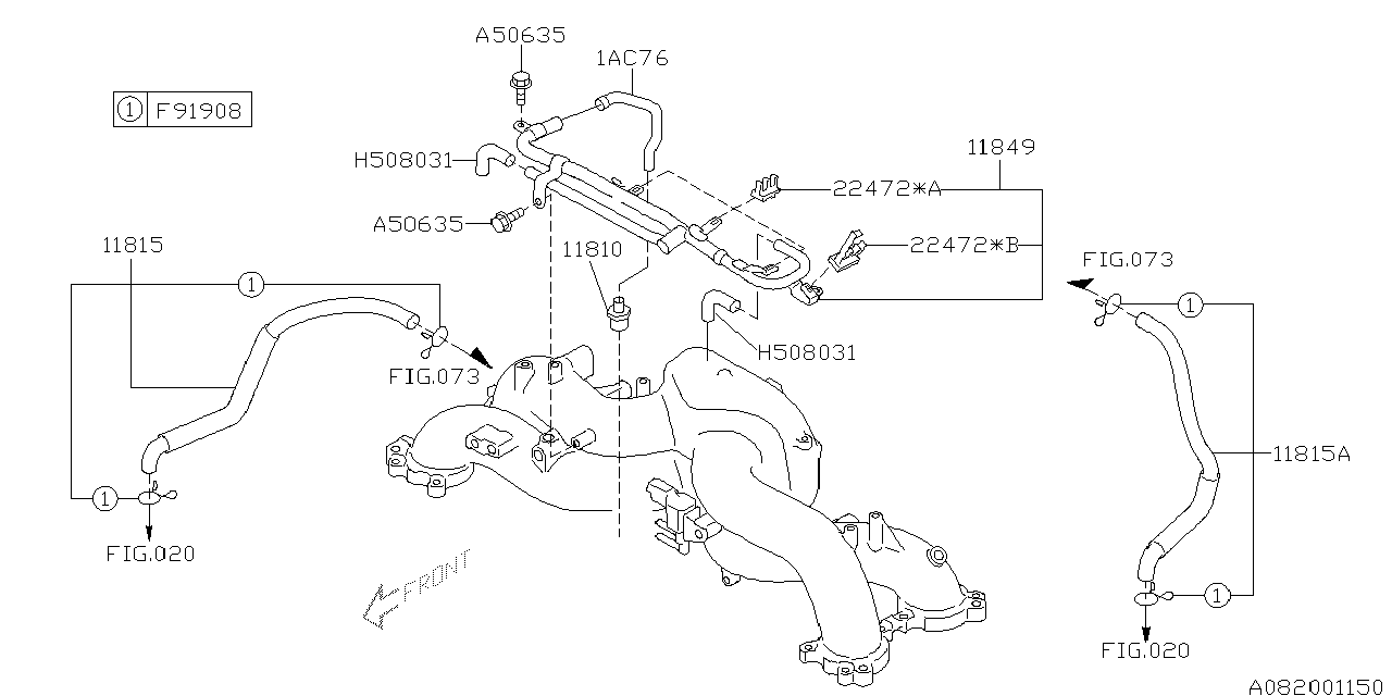 Diagram EMISSION CONTROL (PCV) for your Subaru Legacy  