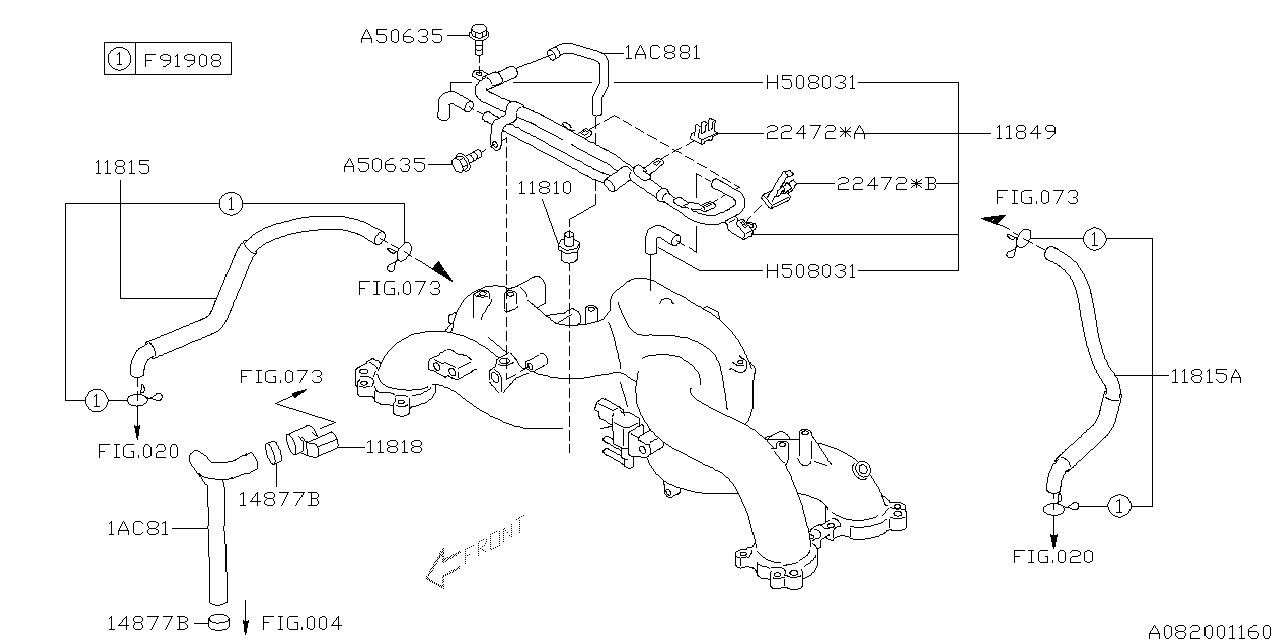 Diagram EMISSION CONTROL (PCV) for your 2007 Subaru Legacy   