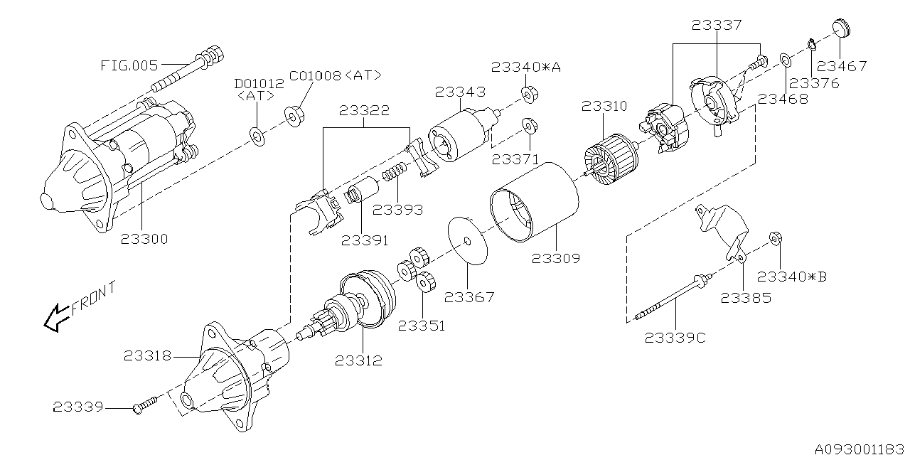 Diagram STARTER for your Subaru