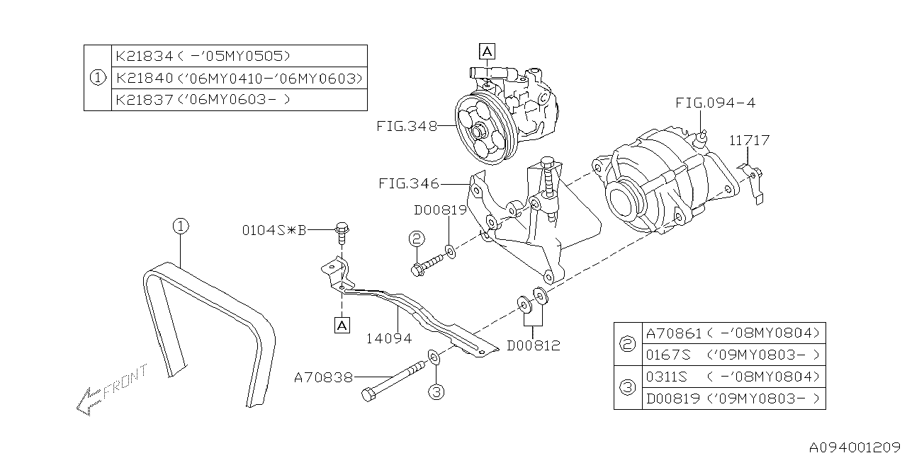 Diagram ALTERNATOR for your Subaru Legacy  