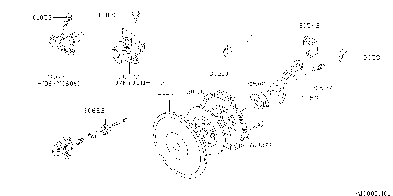 Diagram MT, CLUTCH for your 2009 Subaru Legacy 2.5L TURBO 5MT GT LIMITED(OBK:XT) SEDAN 