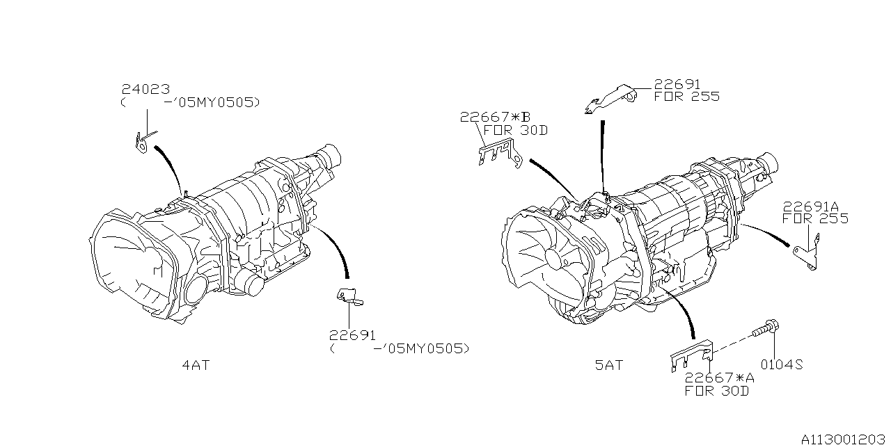 Diagram MT, TRANSMISSION CASE for your 2010 Subaru Forester  XT 