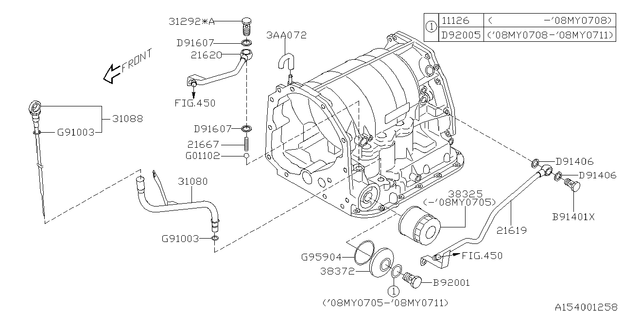 Diagram AT, TRANSMISSION CASE for your 2022 Subaru STI   