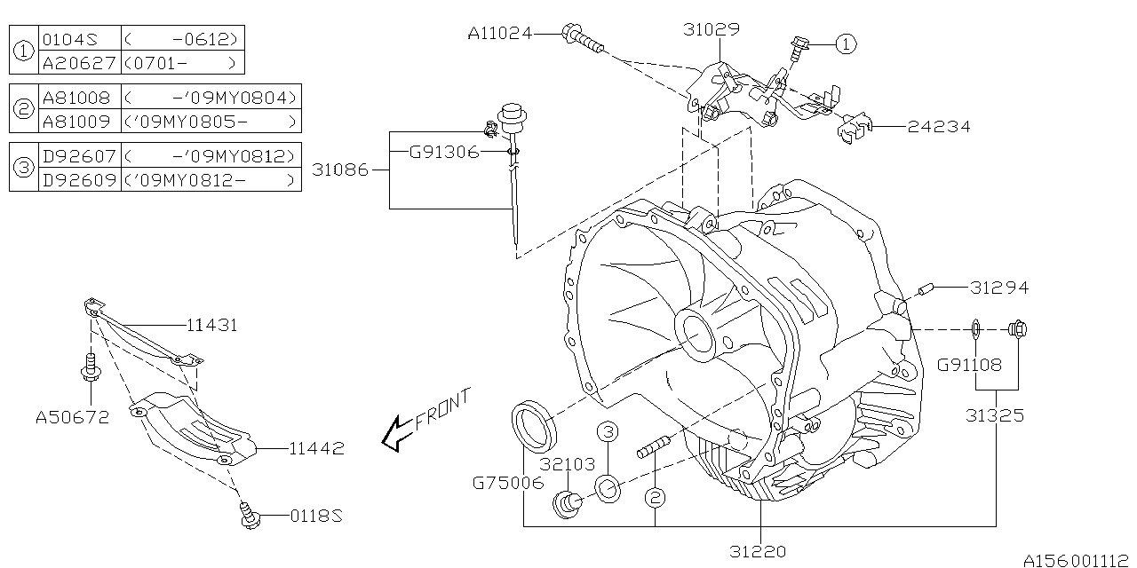 Diagram AT, TORQUE CONVERTER & CONVERTER CASE for your 2020 Subaru WRX  PREMIUM WITH LIP ES 