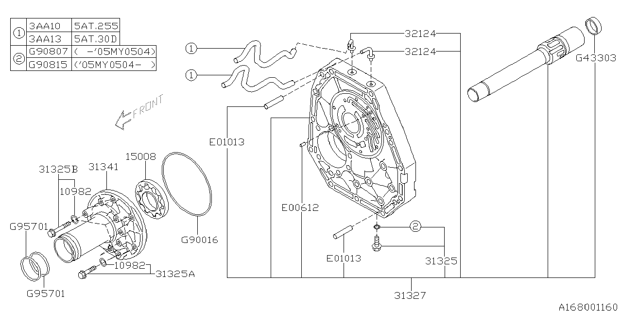 AT,OIL PUMP Diagram