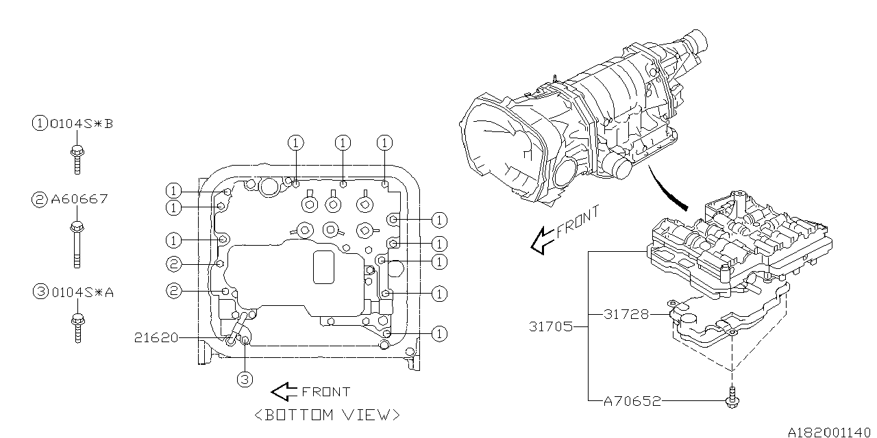 AT, CONTROL VALVE Diagram