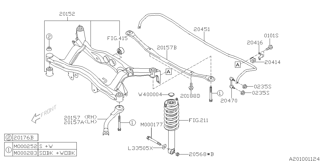 Diagram REAR SUSPENSION for your 2006 Subaru Legacy  Limited Sedan 