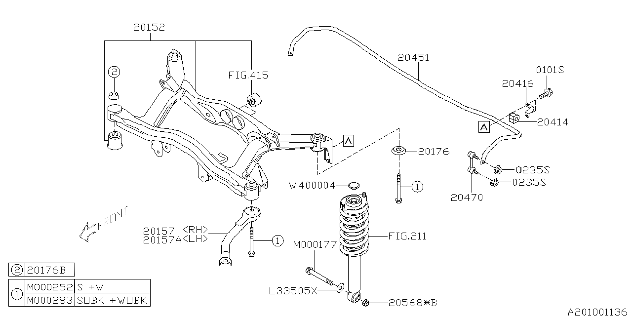 Diagram REAR SUSPENSION for your 2024 Subaru BRZ   