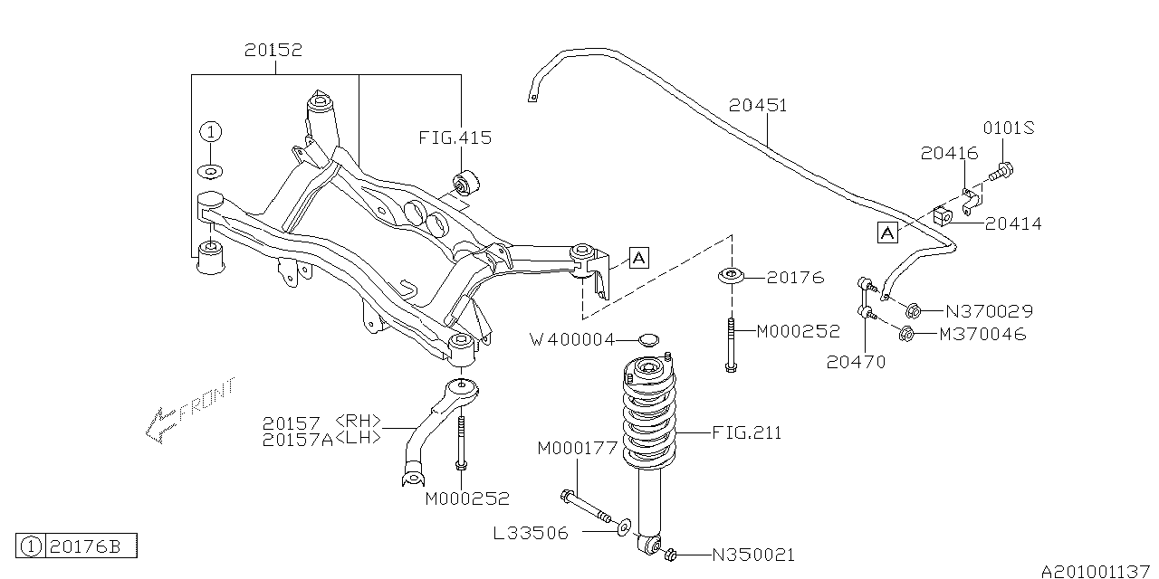 Diagram REAR SUSPENSION for your 2009 Subaru Tribeca   