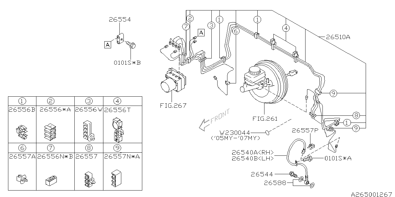 Diagram BRAKE PIPING for your Volkswagen