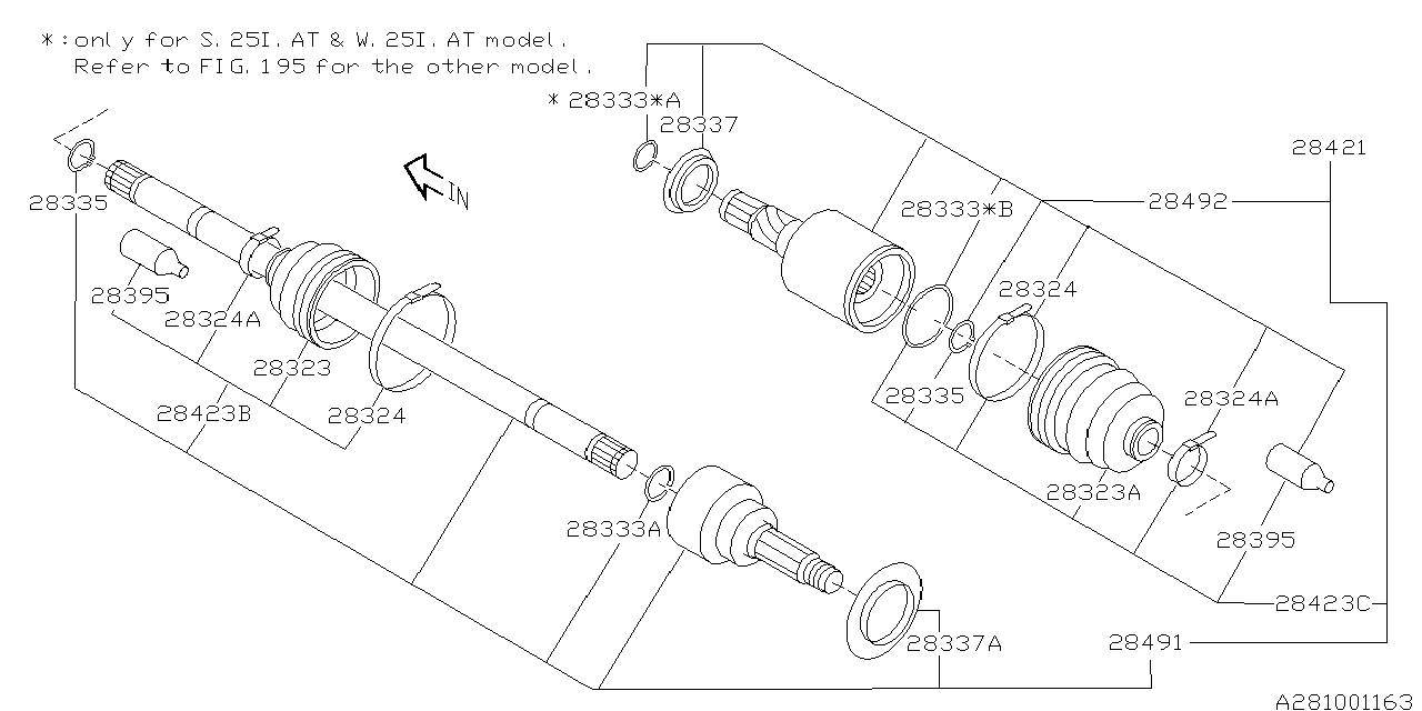 Diagram REAR AXLE for your Subaru Legacy  