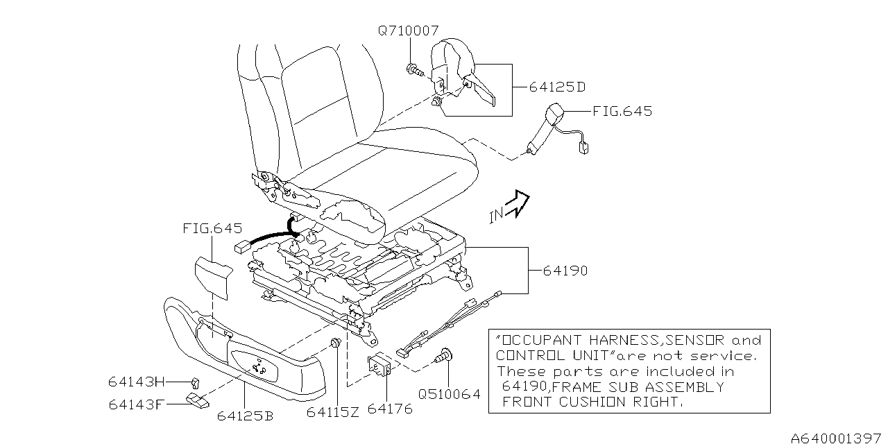 FRONT SEAT Diagram