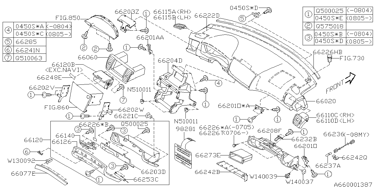Diagram INSTRUMENT PANEL for your 2002 Subaru WRX   