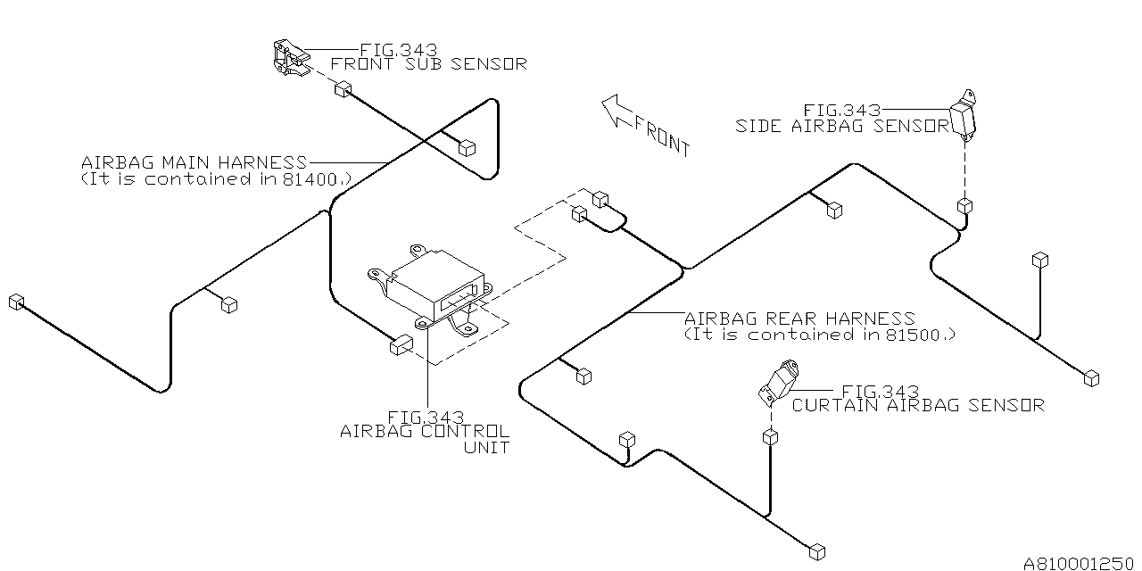 Diagram WIRING HARNESS (MAIN) for your Subaru Legacy  