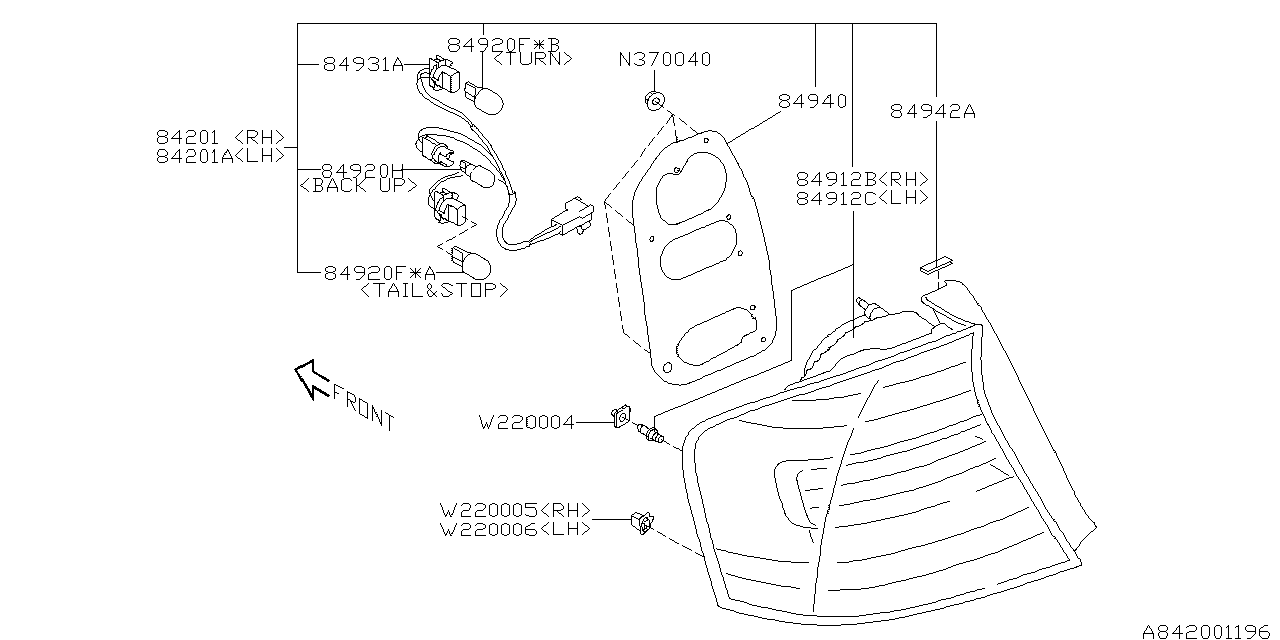 LAMP (REAR) Diagram