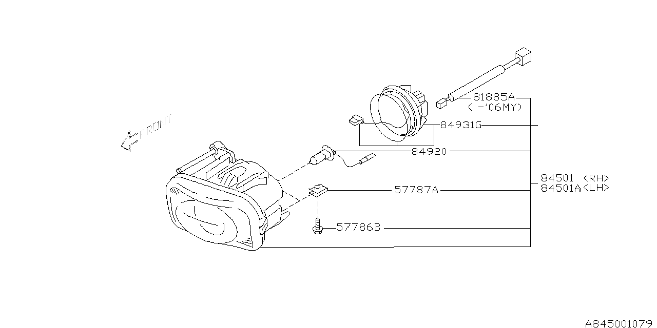 Diagram LAMP (FOG) for your 2005 Subaru Legacy   