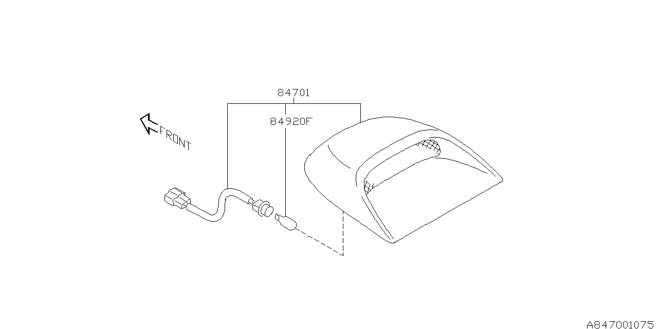 Diagram LAMP (HIGH MOUNT STOP LAMP) for your 2009 Subaru Legacy  Base Sedan 