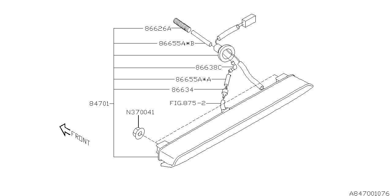 LAMP (HIGH MOUNT STOP LAMP) Diagram