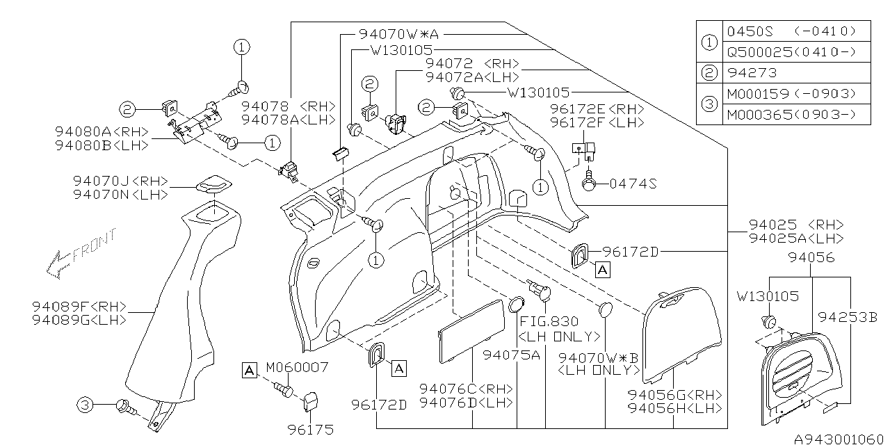 TRUNK ROOM TRIM Diagram