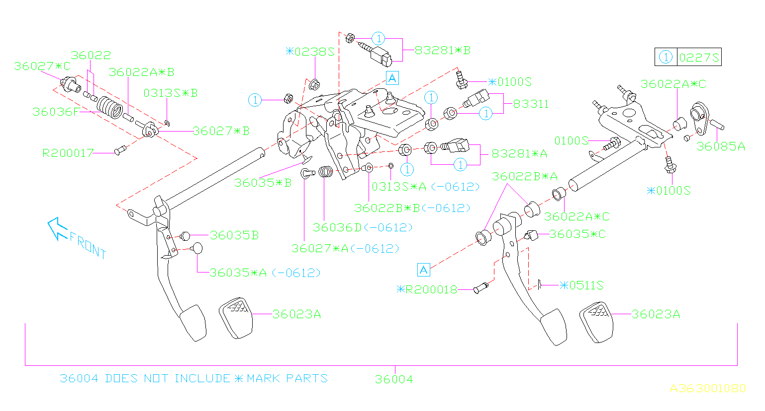 subaru pedal diagram shirt