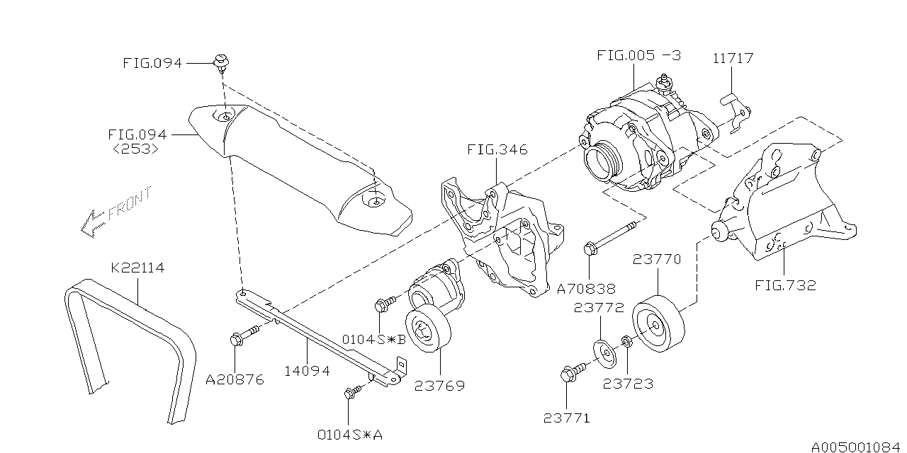 Diagram TIMING HOLE PLUG & TRANSMISSION BOLT for your 2006 Subaru WRX   