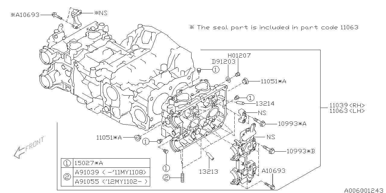 Diagram CYLINDER HEAD for your 2004 Subaru Baja   