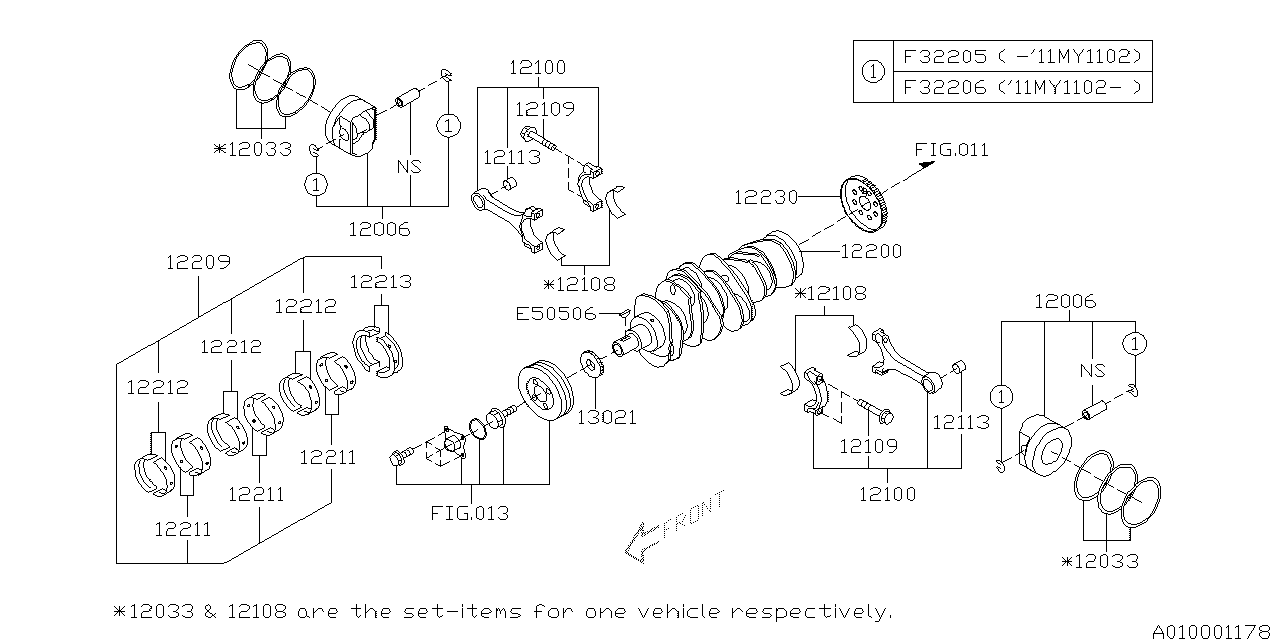 Diagram PISTON & CRANKSHAFT for your Volkswagen