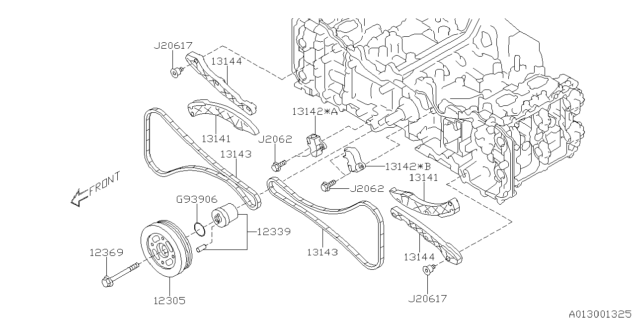 Diagram CAMSHAFT & TIMING BELT for your 2024 Subaru BRZ   