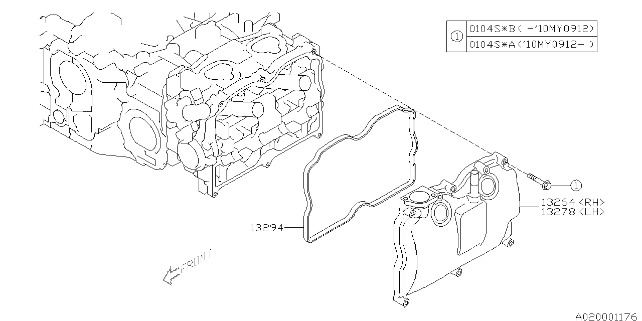 Diagram ROCKER COVER for your 2019 Subaru STI   