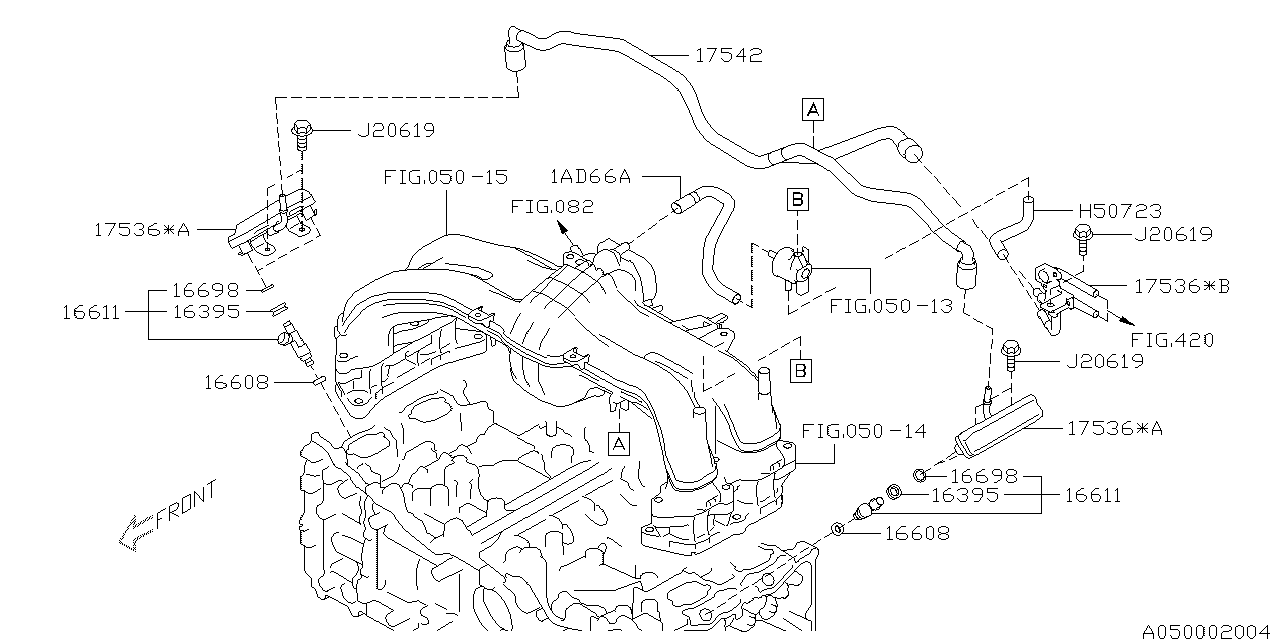 Diagram INTAKE MANIFOLD for your 2005 Subaru STI   