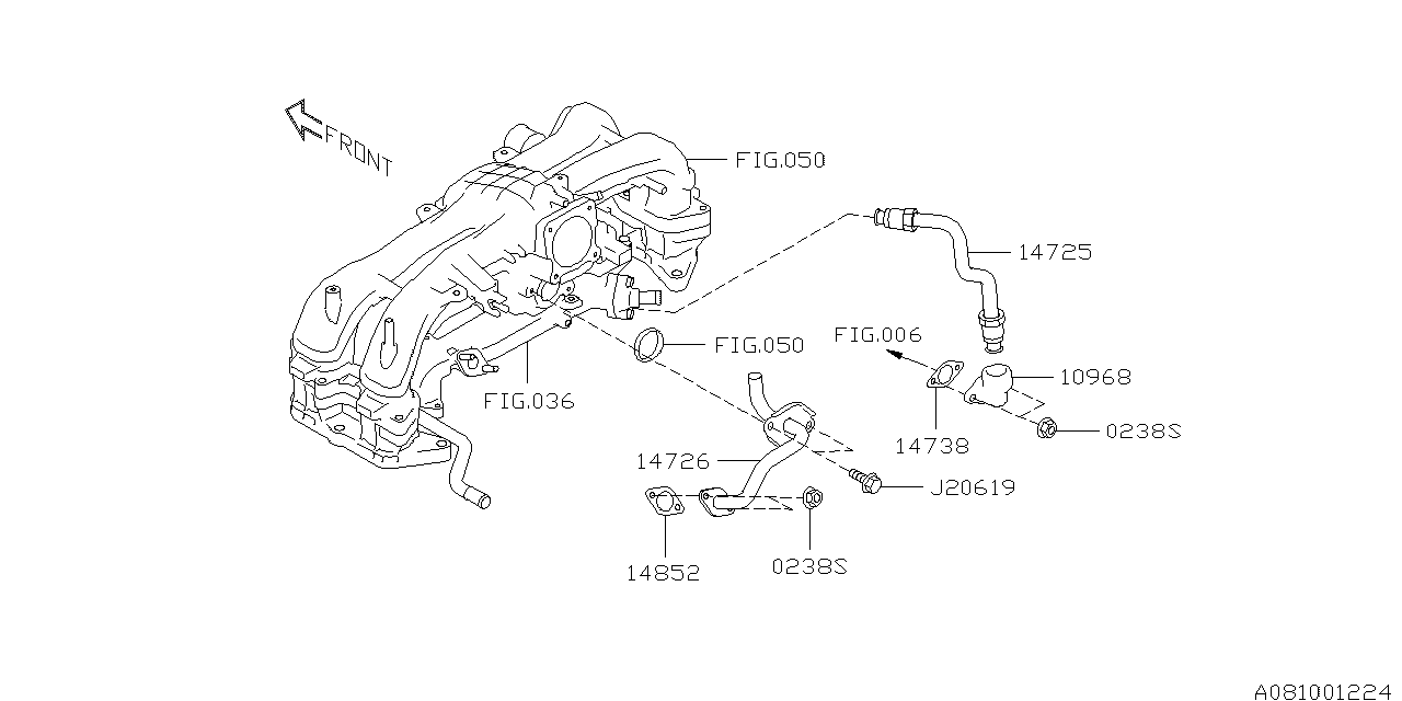 Diagram EMISSION CONTROL (EGR) for your 2023 Subaru Impreza   