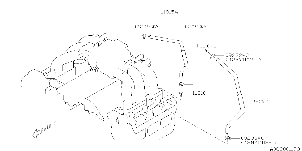 EMISSION CONTROL (PCV) Diagram