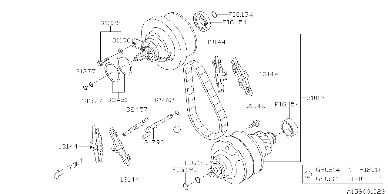 Diagram ECVT, PULLEY SET for your 2004 Subaru WRX 2.0L Turbo AT WAGON 