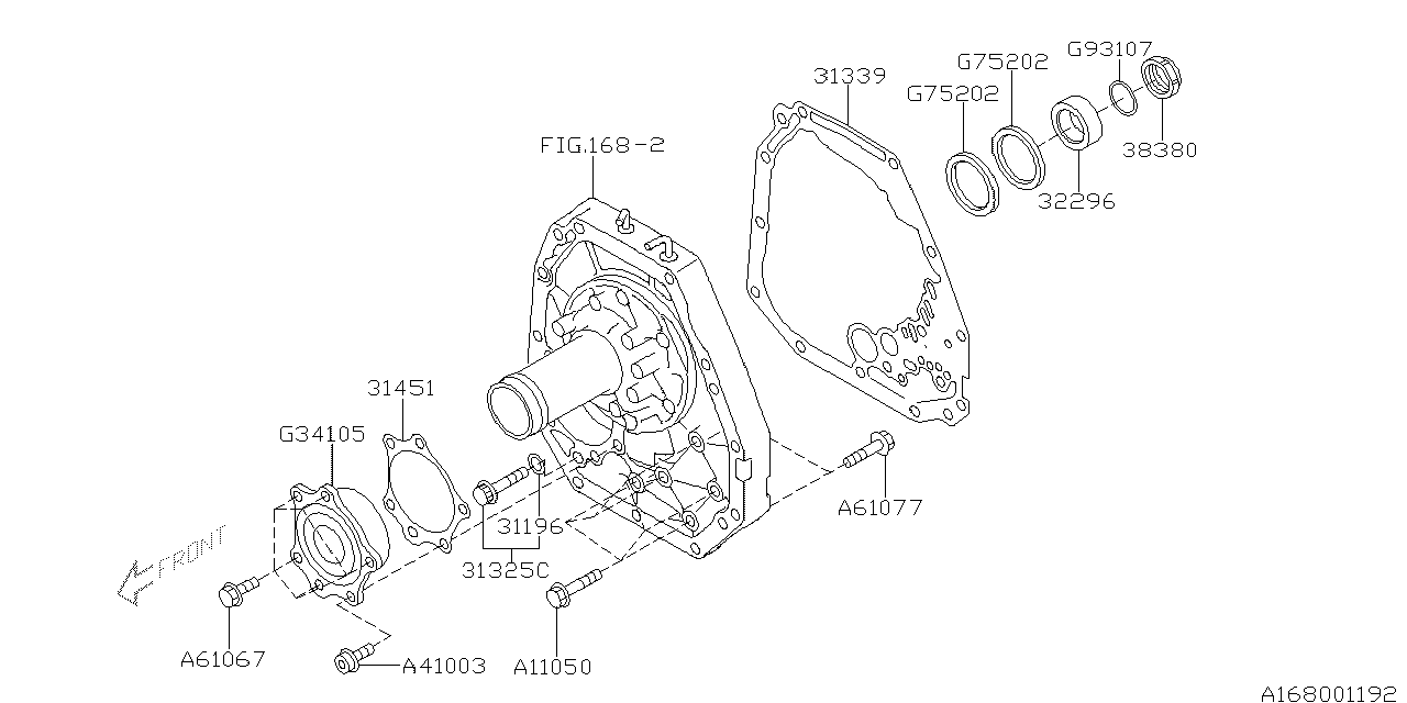 Diagram AT,OIL PUMP for your 2014 Subaru Outback   