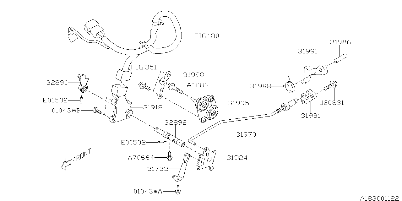 Diagram AT, CONTROL DEVICE for your Subaru Legacy  Limited Sedan