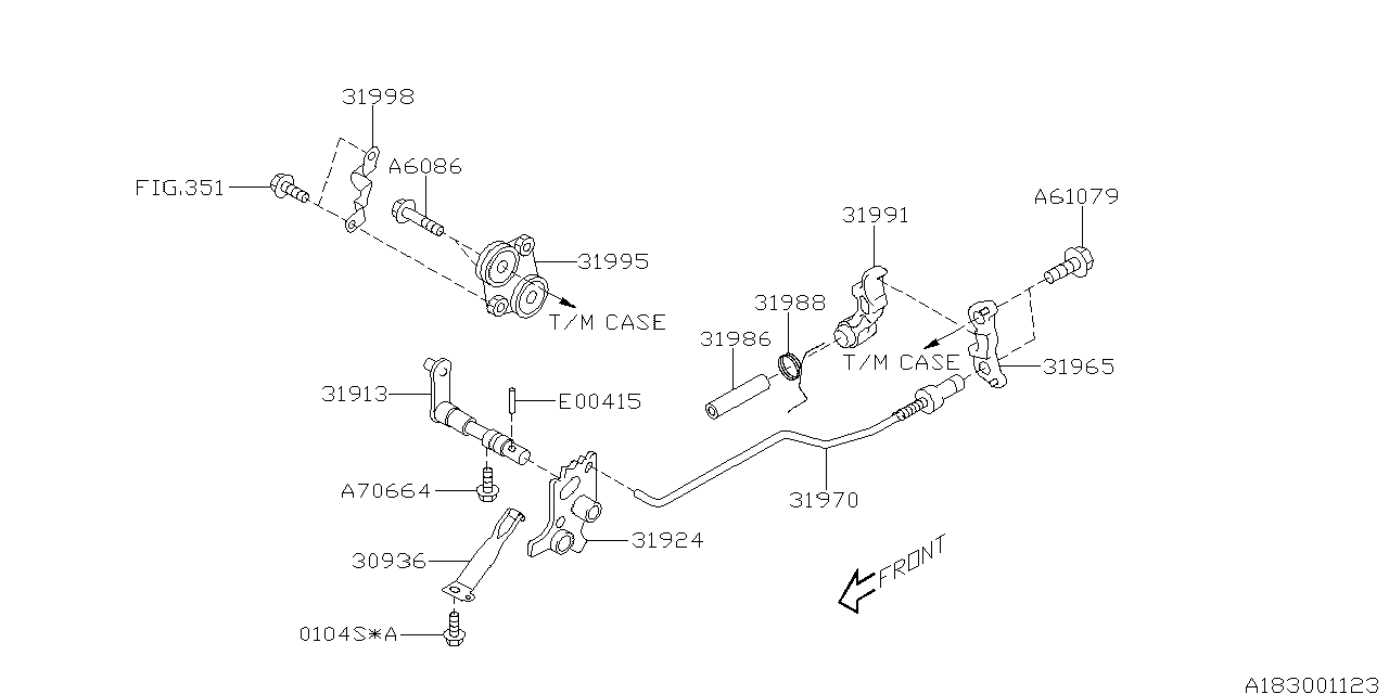 Diagram AT, CONTROL DEVICE for your Subaru Outback  