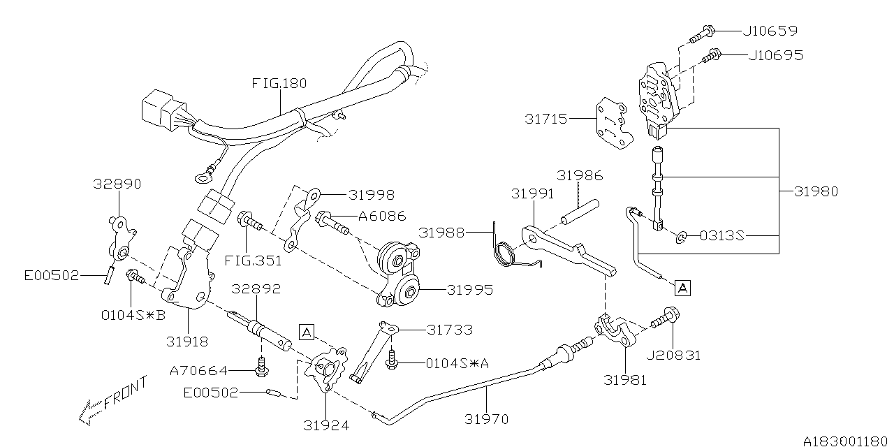 Diagram AT, CONTROL DEVICE for your Subaru