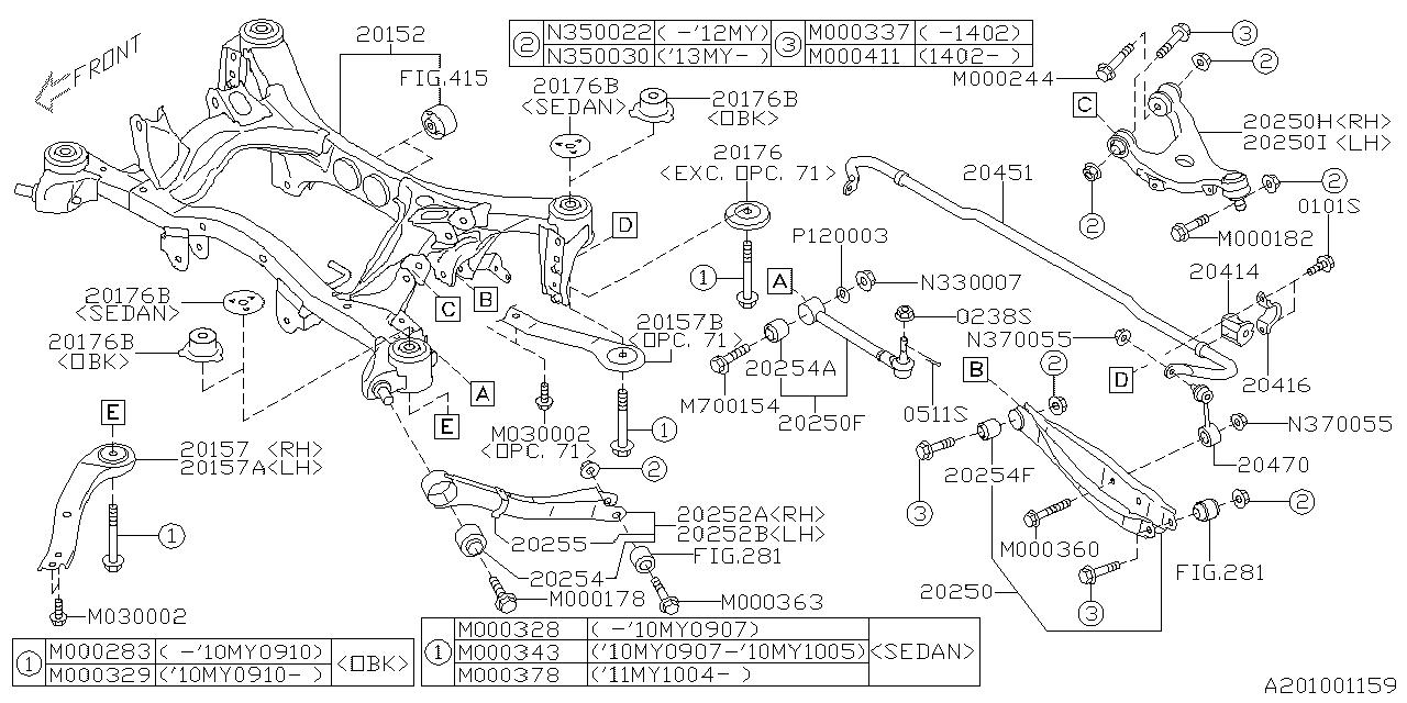 REAR SUSPENSION Diagram