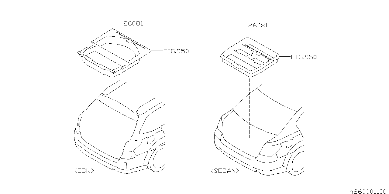 Diagram PARKING BRAKE SYSTEM for your Subaru Legacy  