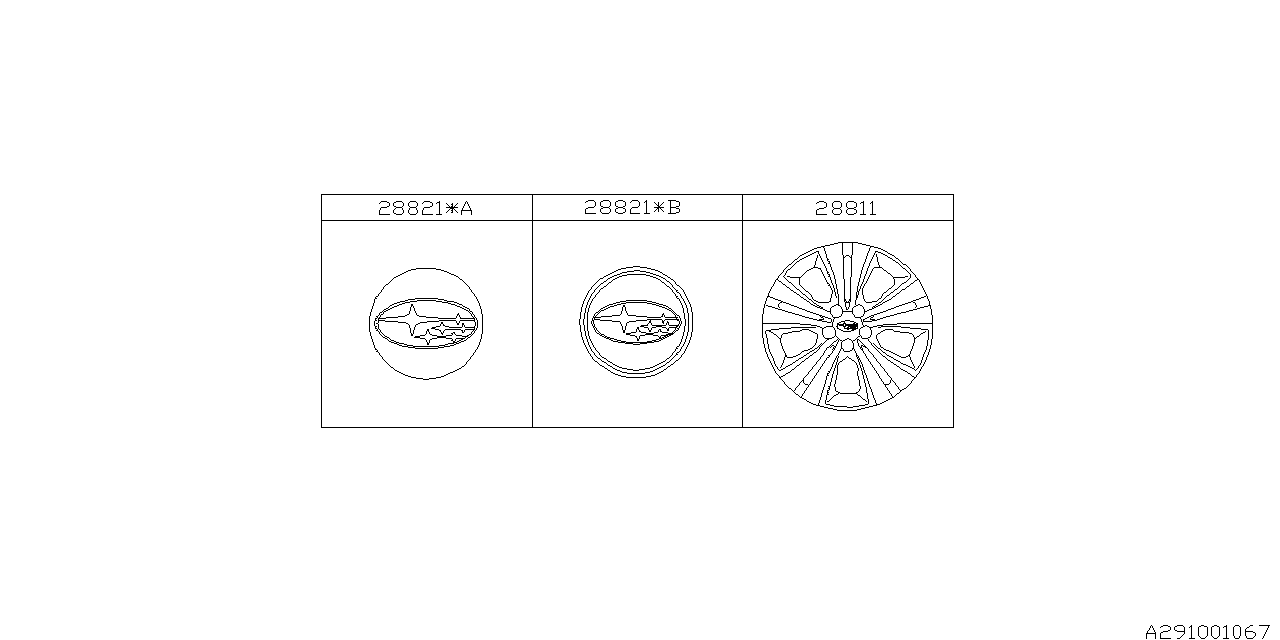 Diagram WHEEL CAP for your Subaru Outback  