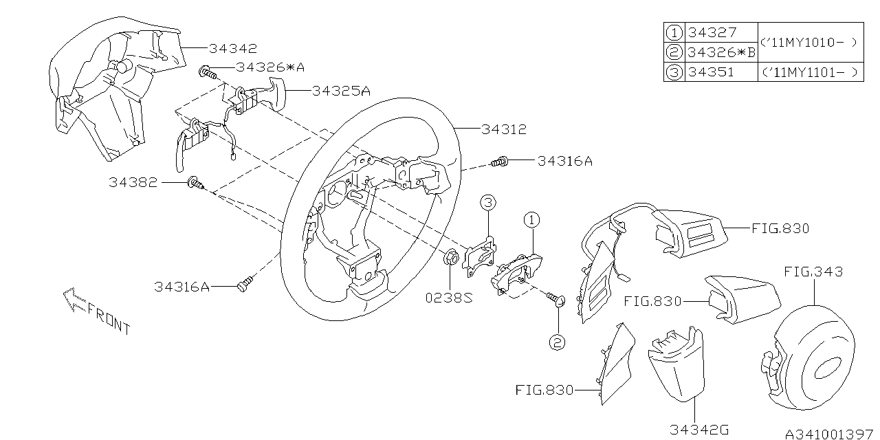 Diagram STEERING COLUMN for your 2020 Subaru BRZ   