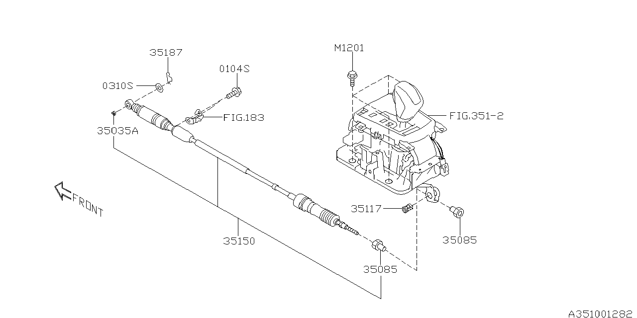 Diagram SELECTOR SYSTEM for your 2011 Subaru Legacy   