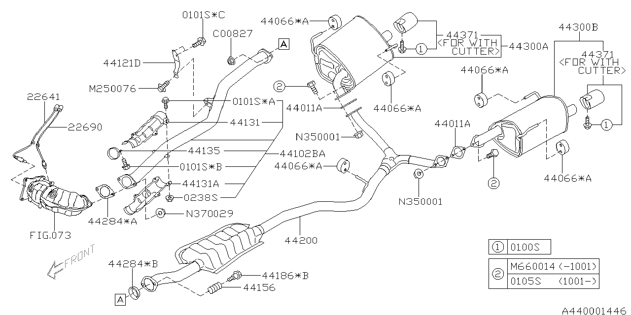 Diagram EXHAUST for your 2015 Subaru Impreza  Sport Limited Wagon 