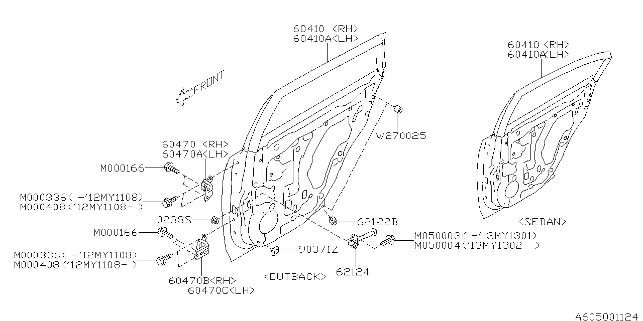 Diagram FRONT DOOR PANEL & REAR(SLIDE)DOOR PANEL for your 2017 Subaru BRZ   